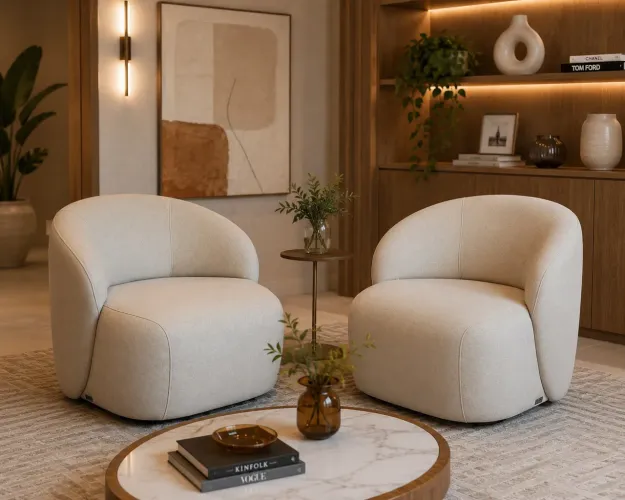 Poltronas giratórias 