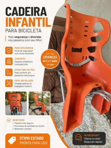 cadeirinha traseira Styll Baby para bicicleta
