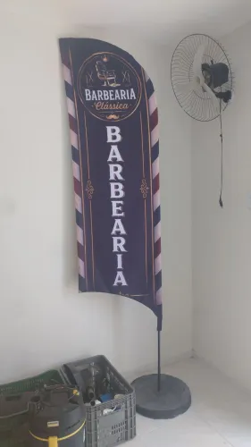 Bandeirola para barbearia
