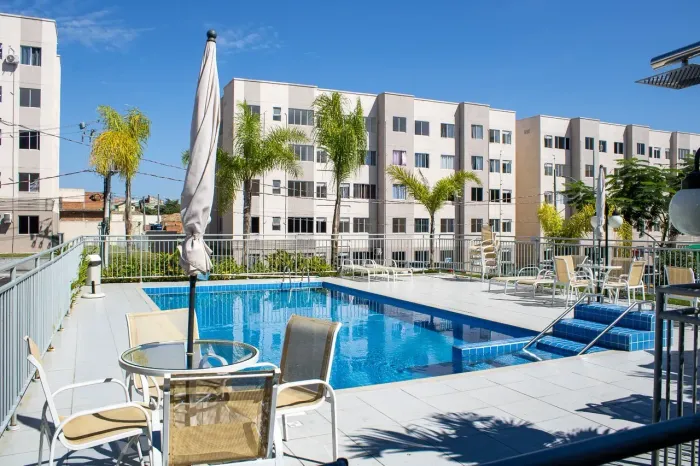 Lindíssimo apartamento de 2 quartos no Condomínio Conquista Jardins. Aceita financiamento.