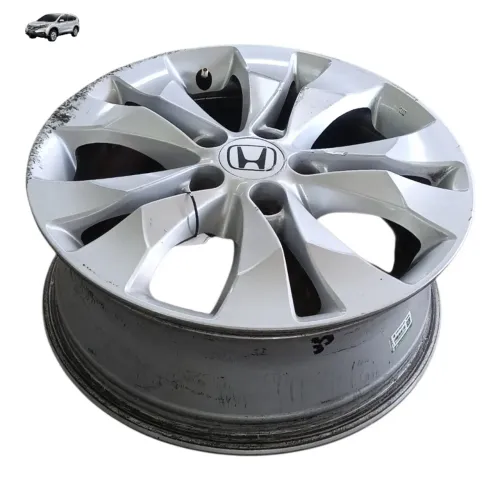Roda Liga Leve Aro 17 5x114 Honda Crv 2013 2014 Detalhes Prata