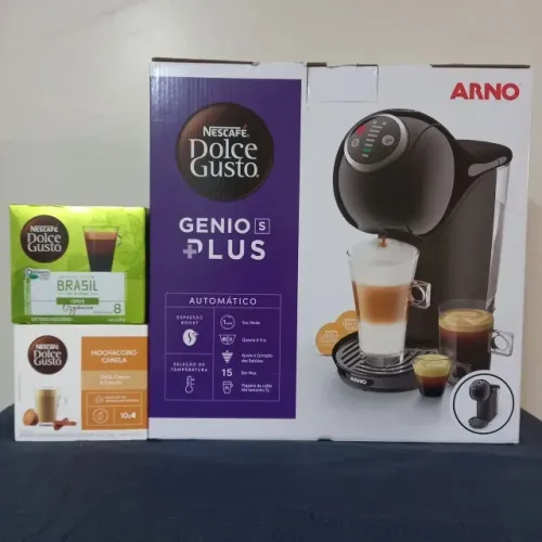 NOVO ! Cafeteira Dolce Gusto Gênio S Plus preta 220v