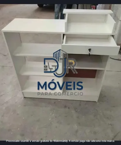 BALCÃO CAIXA COM VITRINE - NOVO - ENTREGA RÁPIDA
