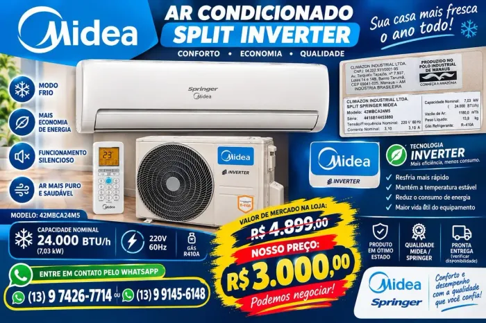 Ar-condicionado 24000 BTUS