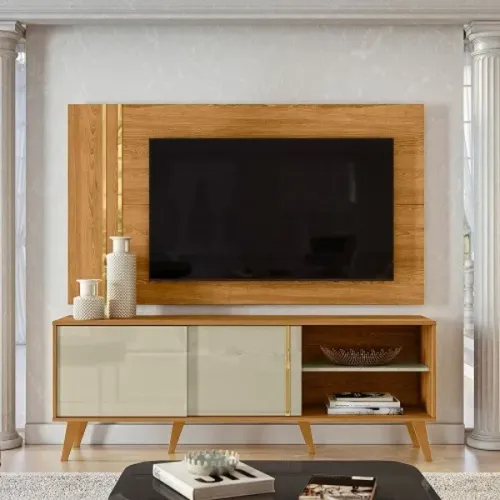 rack com painel crumos madetec