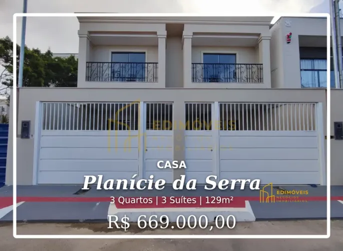 Casa Moderna em Planície da Serra: Conforto e Estilo para Sua Família