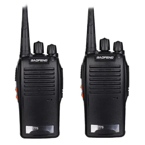 Kit 2 Radio Comunicador Bf-777s Acompanha 1 Bases Carregadoras