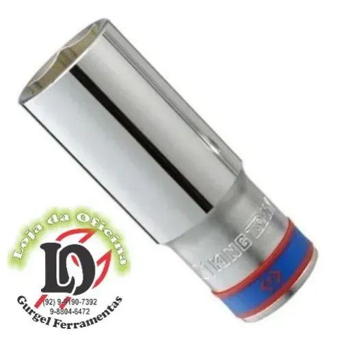 Soquete Sextavado Longo 28mm - 1/2" - King Tony