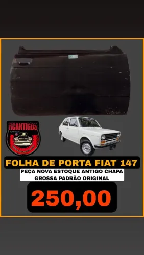 FOLHA DE PORTA FIAT 147 PEÇA NOVA