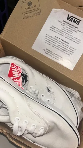 Tênis Vans Branco Original Novo com Caixa