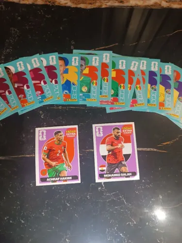 Figurinhas Legends Hakimi e Salah+ 20 figurinhas repetidas avulsas.