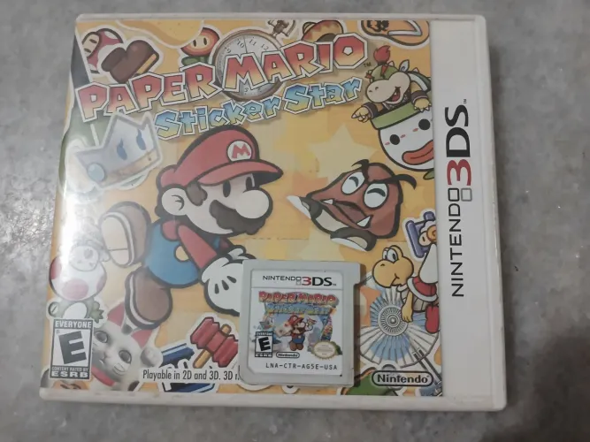 Paper Mario Sticker Star - Nintendo 3DS, em bom estado