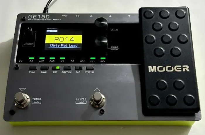 Pedaleira mooer GE150 Amp Modeling and Multi Effects
