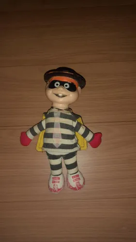 Papa-Burguer Pelúcia (Rara) Estrela 2001 ~15cm | Turma Ronald Mc Donalds Mc Lanche Feliz