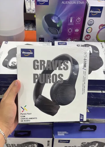 Headphone sem fio Atomo - Frete grátis 