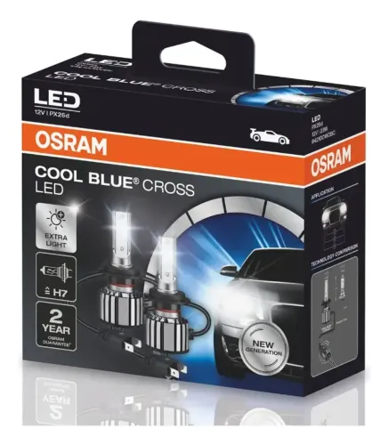 Kit Led Cool Blue Cross H7 Osram - 64210cw Cbc Potência 23w