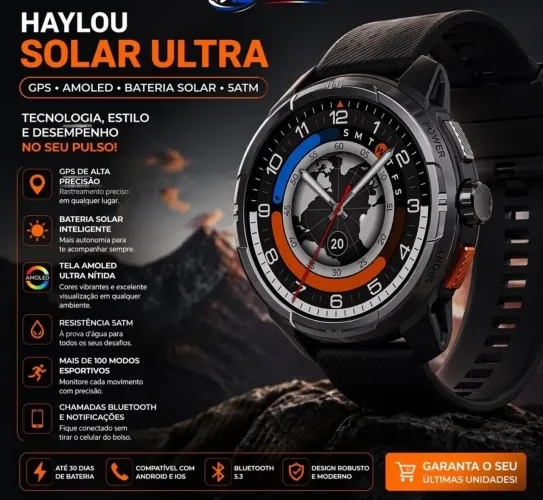 Haylou Solar Ultra Original Lacrado Pronta Entrega