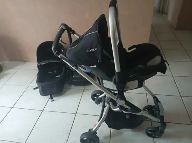 Carrinho bebe kiddo 3 em 1