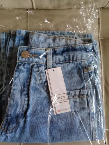 Calça Jeans Feminina Wide Leg Pantalona