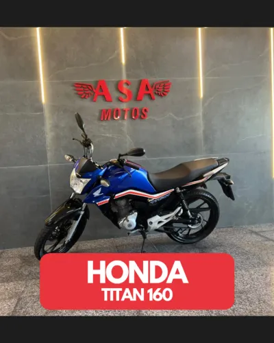 Honda Titan 160 Azul 2019  Com Apenas 37.800 Km!