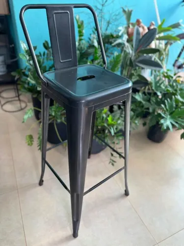 Vendo 4 Banquetas Tolix Altas C/ Encosto