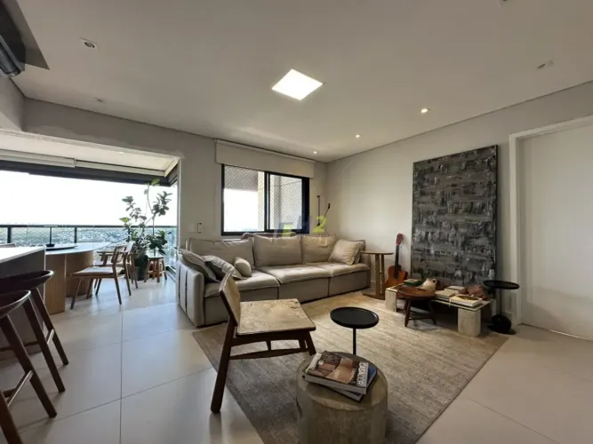 Apartamento mobiliado para aluguel no Residencial VIVANT (Vila Aviação). 3 dorm, 107 m², 2