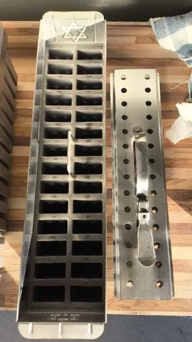 Jogo de forma de picole e extrator 28 cavidades brida jaja