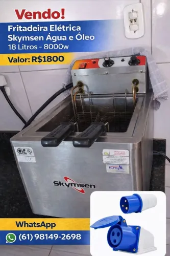 Fritadeira Skymsen 18 litros zona fria