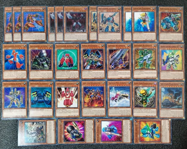 Deck autômato cartas originais de Yu-Gi-Oh