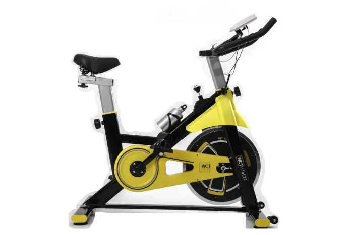 Bicicleta spinning WCT 8kg preta e amarelo