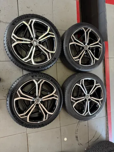 Rodas 18 polo,virtus,nivus,Tcross,golf 5/100 + pneus