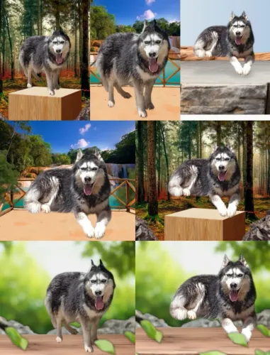 Husky siberiano super wolly disponível 