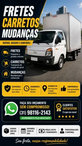 Serviço de mudança e frete