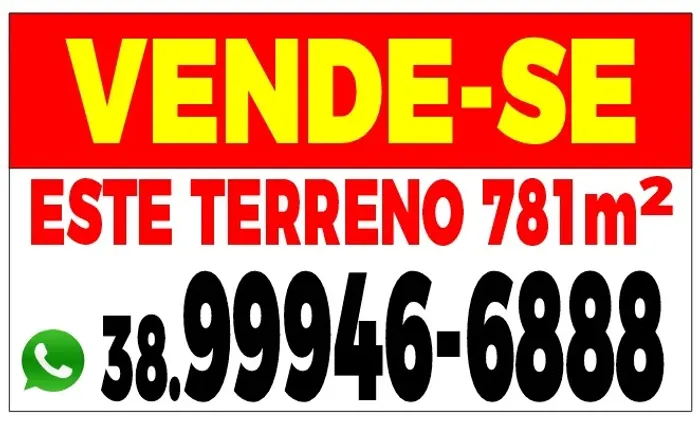Terreno de 781,00 m2, (21m de frente), Bairro Alto do Córrego, Paracatu (MG).
