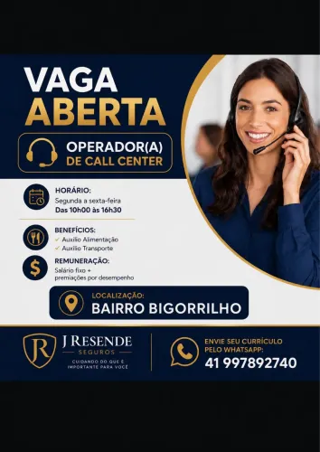 Vaga Operador(a) de Call Center