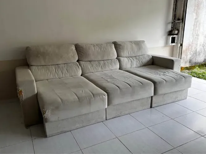 Sofá Retrátil 3 Lugares 2,90m - Espaçoso e Confortável