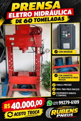 Prensa 60 TONELADAS eletro hidráulica
