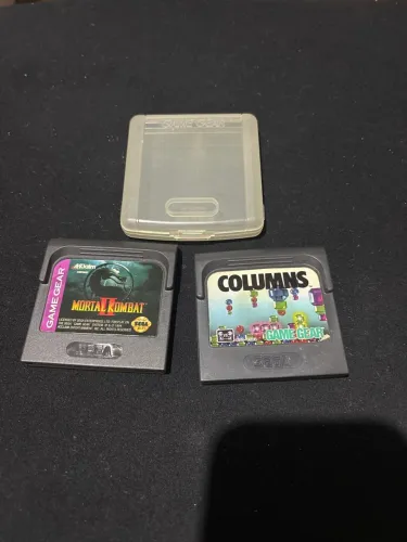 Dois cartuchos Game gear MK 2 e Tetris