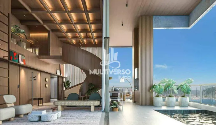 Apartamento de 4 suítes na Ponta da Praia, Santos Frente, 3 vagas, varanda gourmet e laze
