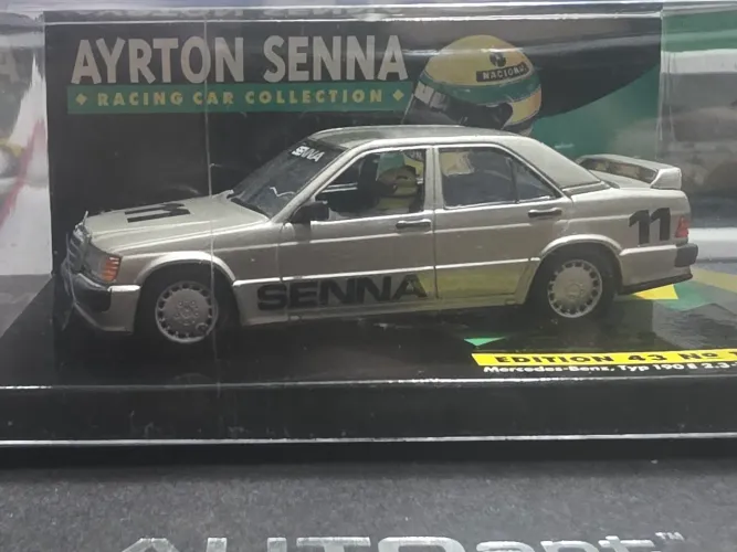 Miniatura 1:43 Mercedes-Benz 190 ayrton senna minichamps 1994 rara c piloto