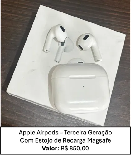 Apple airpods 3 (Original com nota)