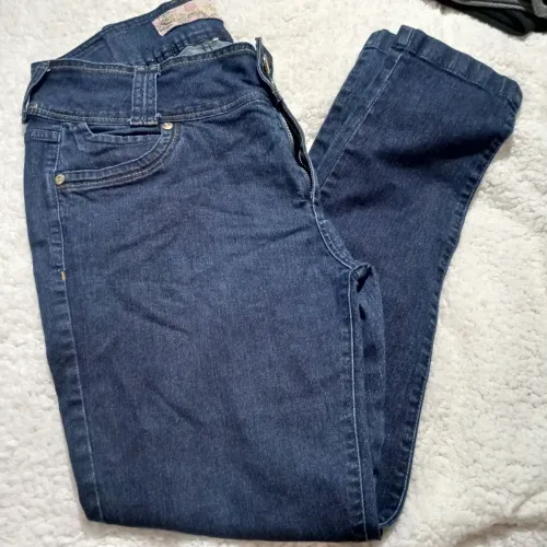 Calça jeans feminina cintura alta