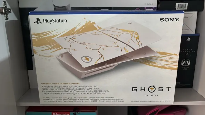 Faceplate ps5 slim versão ghost of yoten