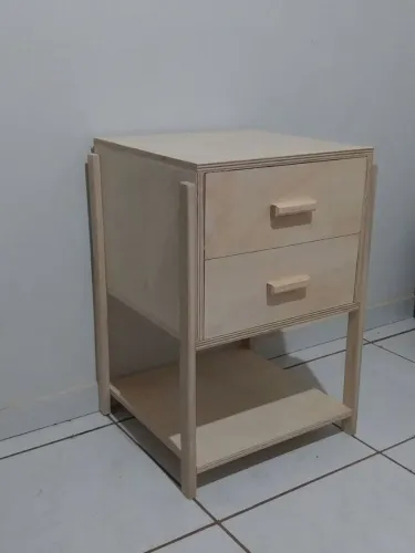 Cabeceira rústica de cama/Criado mudo