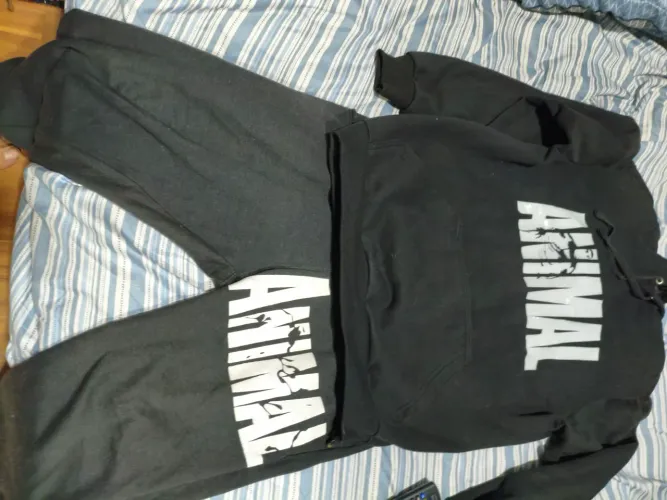 Conjunto de moletom animal 