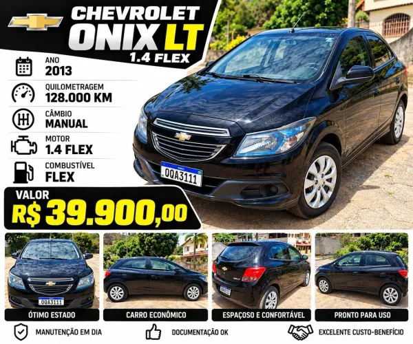 Chevrolet Onix Hatch LT 1.4 8V Flex Power Mec. 4P 2013