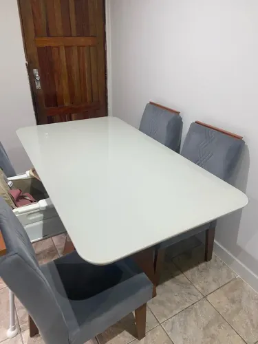 Mesa 4 lugares de vidro