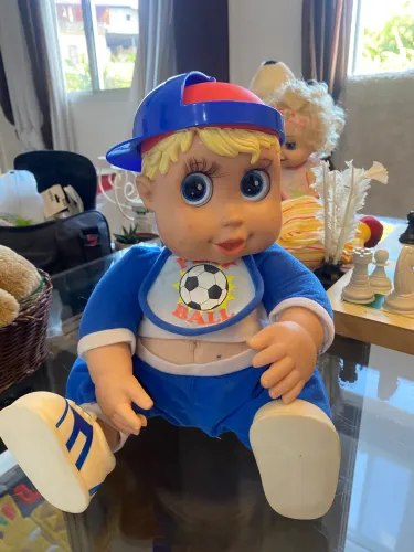 Menino/Bebê Jogador de Futebol,