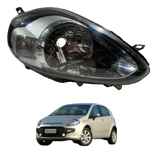 Farol Direito Foco Simples Fiat Punto 2013 2014 A 2017 Direito/passageiro