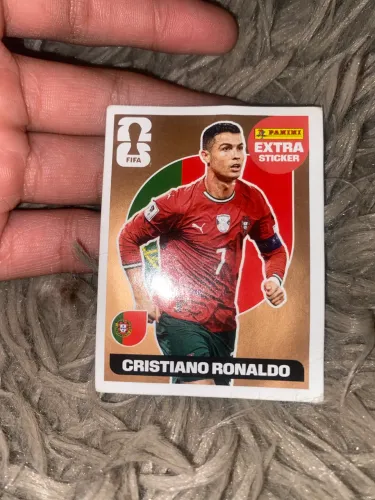 Figurinha do Cristiano Ronaldo extra esticker bronze 